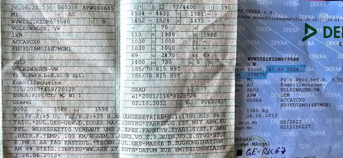 Volkswagen Golf, 1.6 l., Универсал