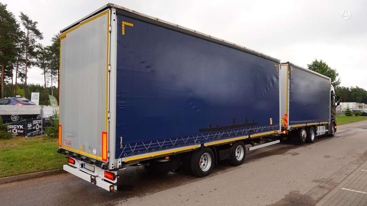 Scania S450 Retarder, бортовые с шторами