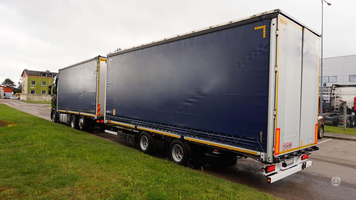 Scania S450 Retarder, бортовые с шторами