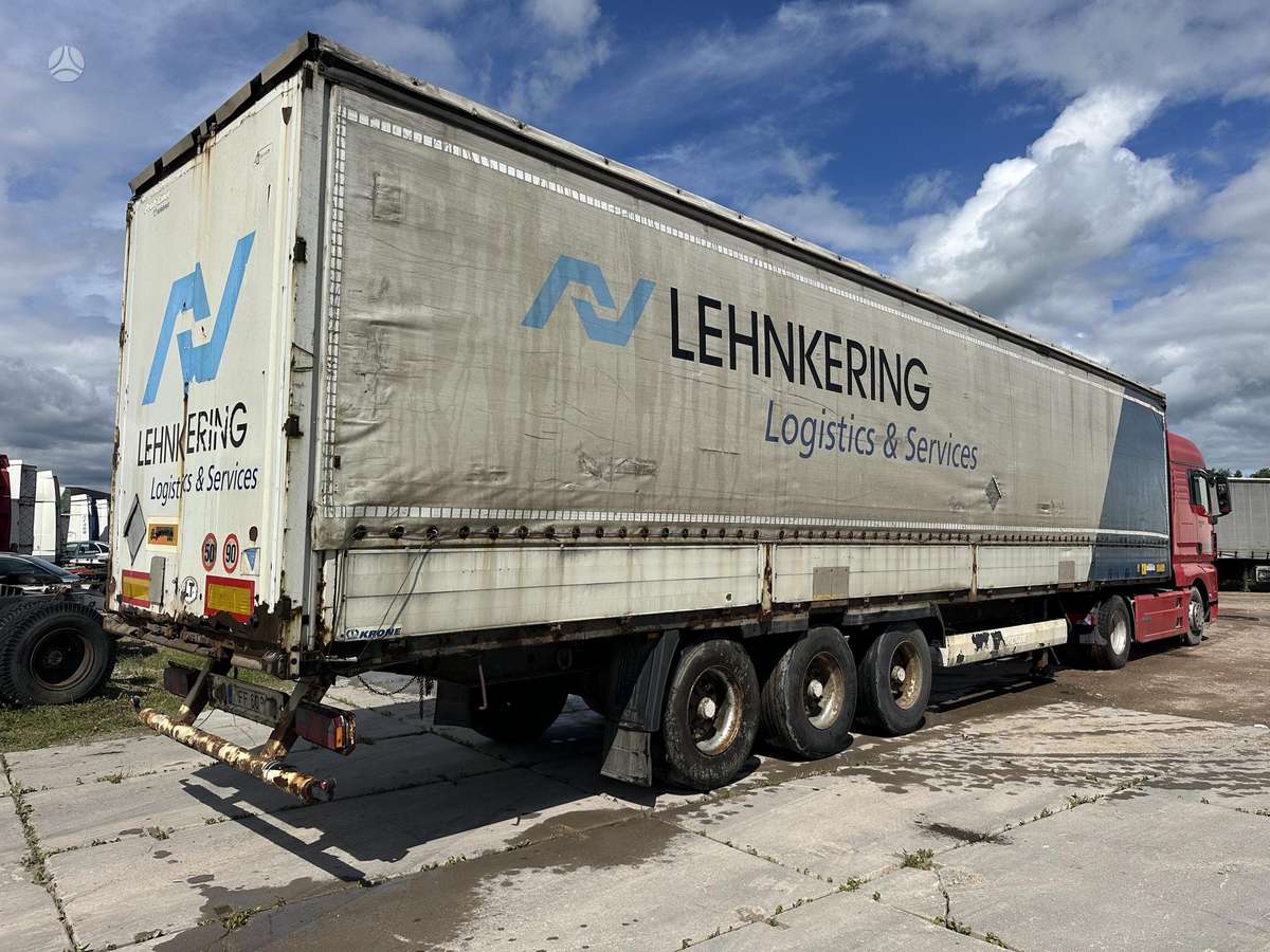 Krone, curtainsider with dropside
