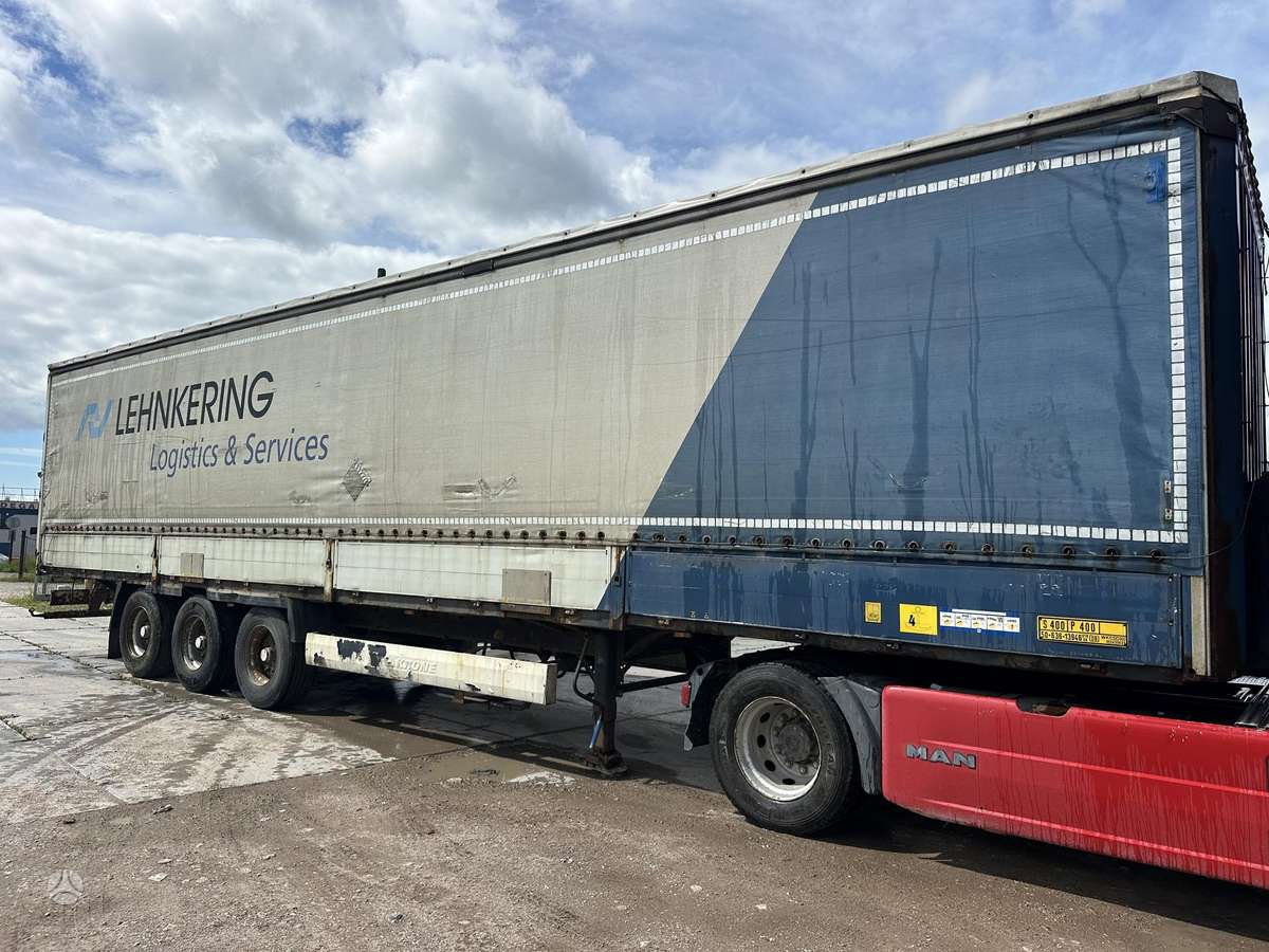 Krone, curtainsider with dropside