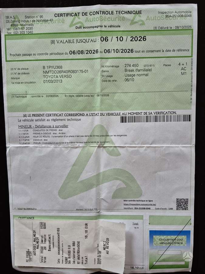 Toyota Verso, universalas