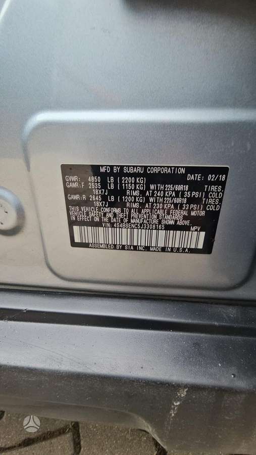 Subaru Outback, 3.6 l., Универсал
