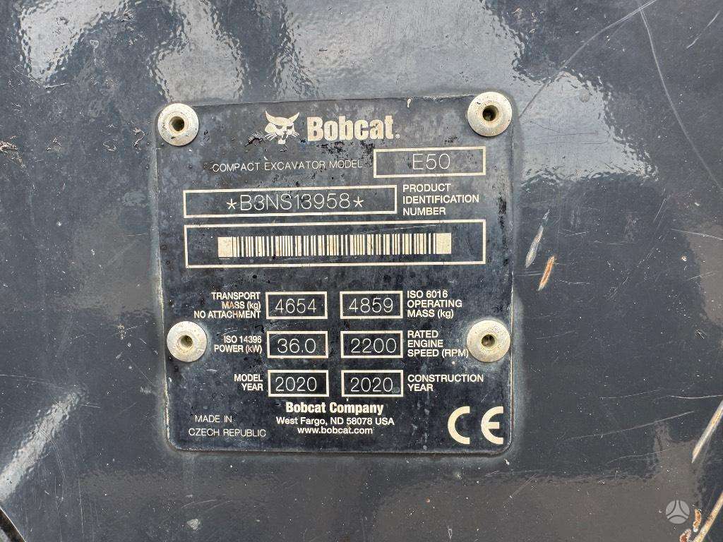 Bobcat E 50, mini excavator