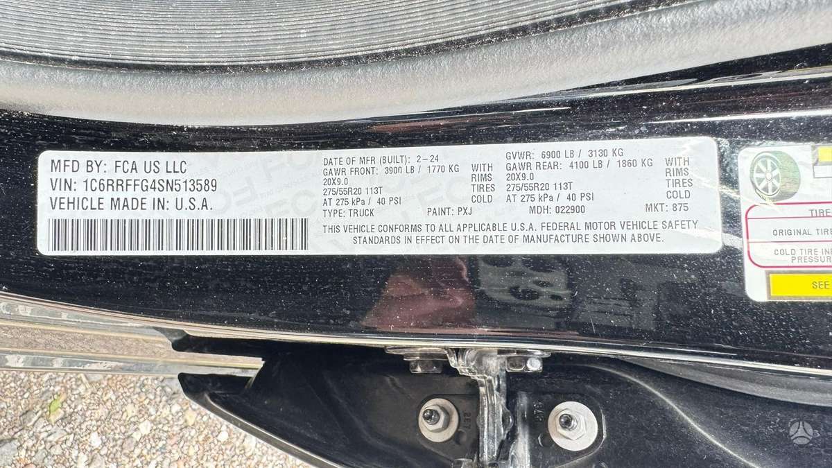 Dodge Ram, 3.6 l., pick-up