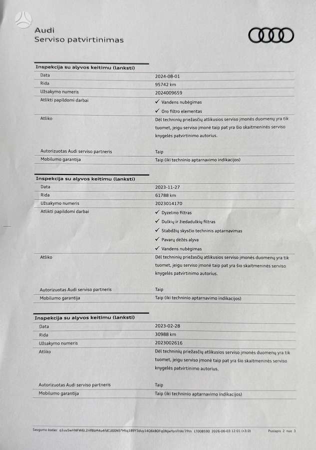 Audi A6, 2.0 l., universalas