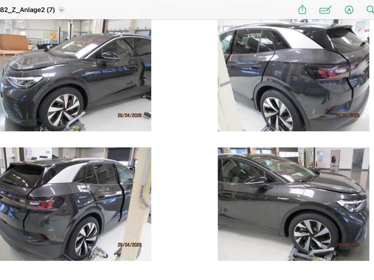 Volkswagen ID.4 Testinis automobilis dalimis rida 3000 km spalva magotangrau