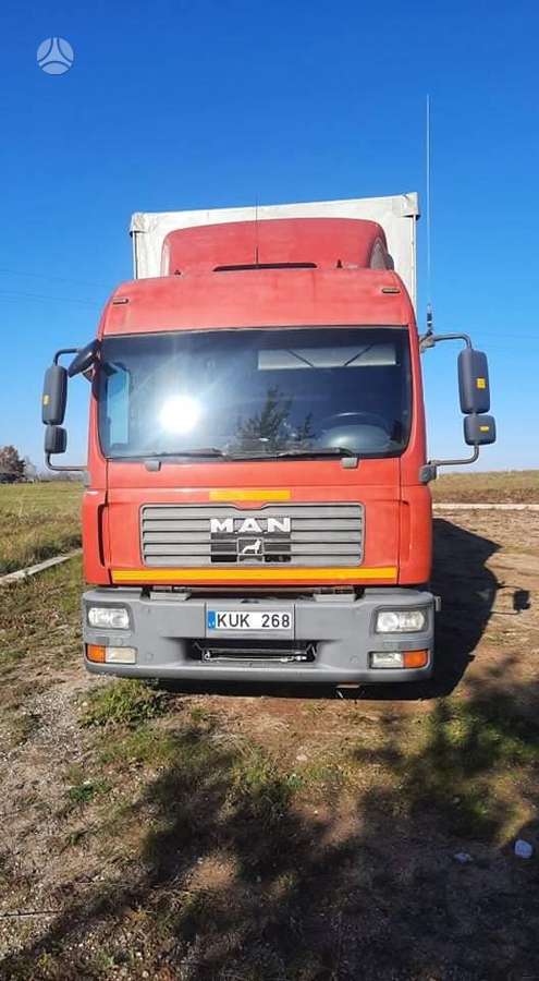 MAN TGL 8-210, dropside with curtains