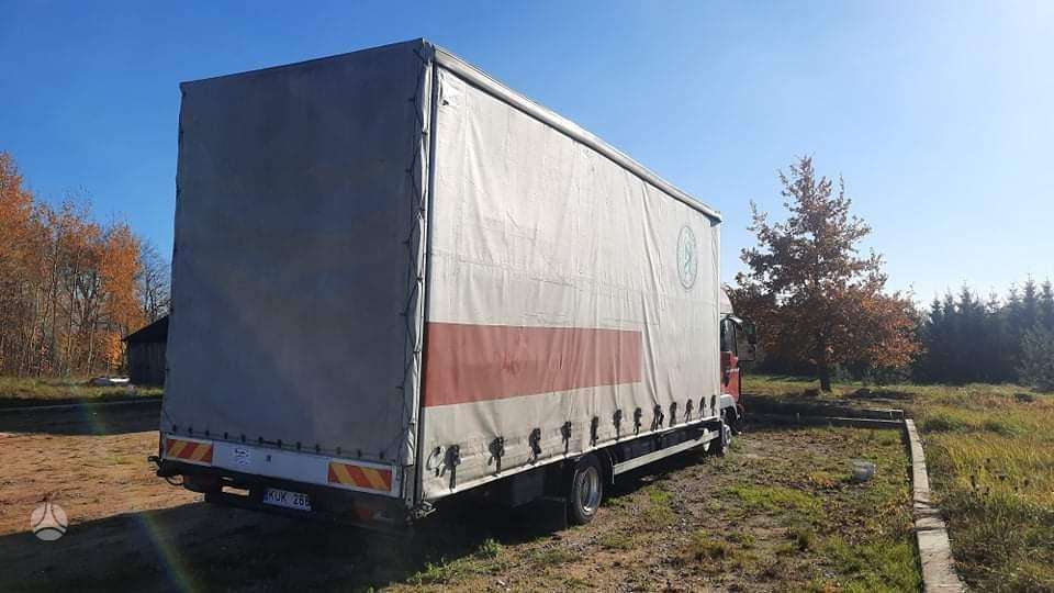 MAN TGL 8-210, dropside with curtains