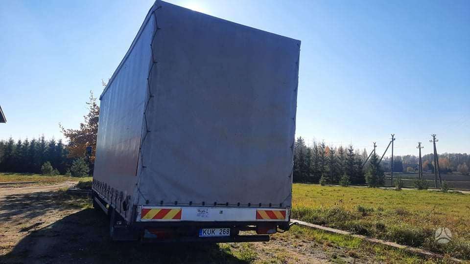 MAN TGL 8-210, dropside with curtains