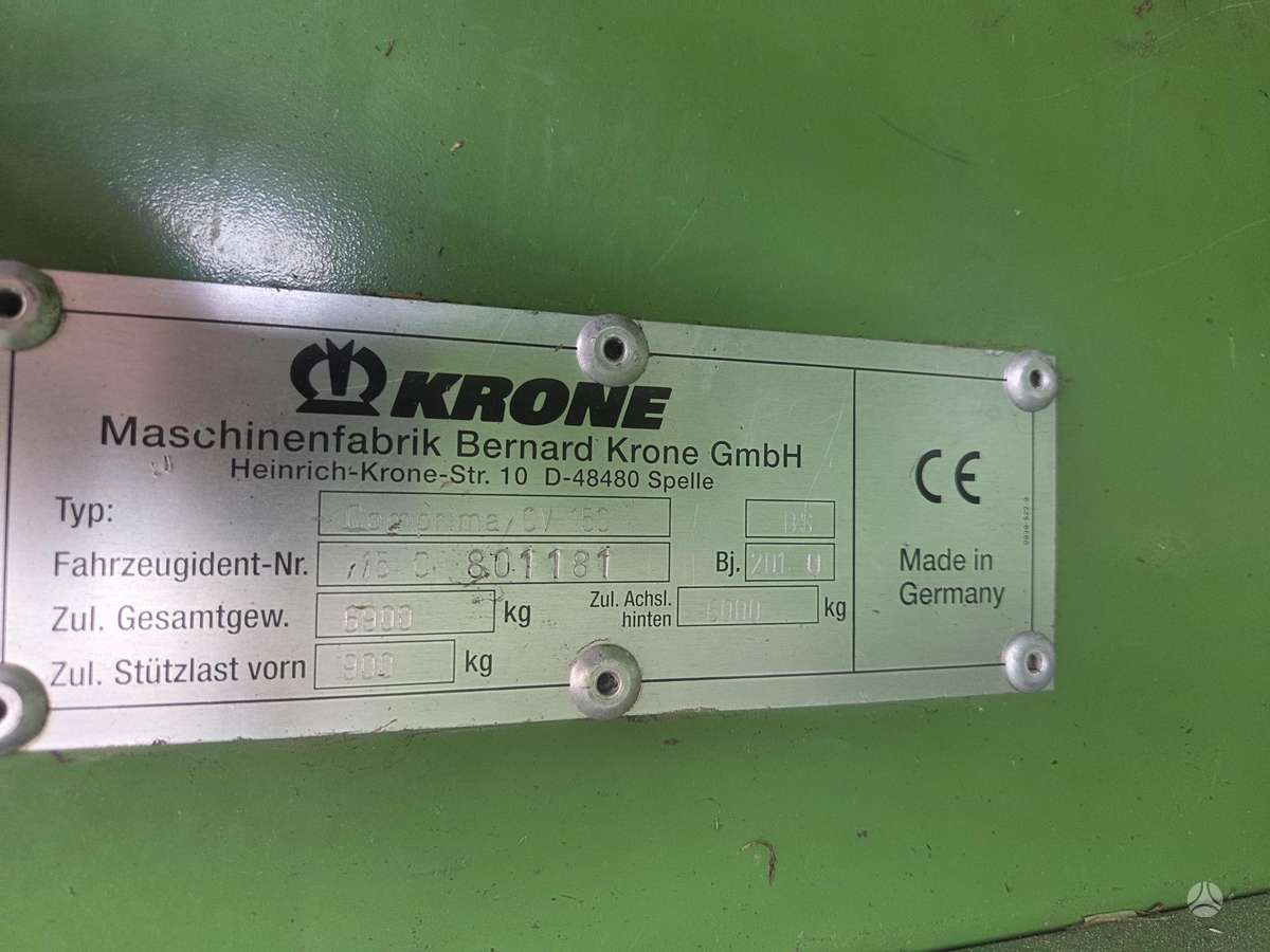 Krone Comprima CV 150 XC, presai