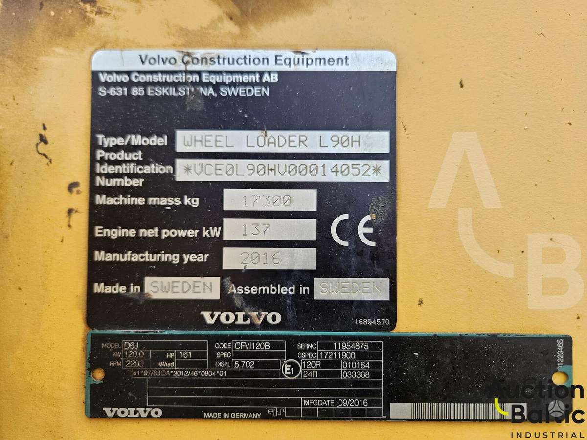 Volvo L 90 H, frontal loader