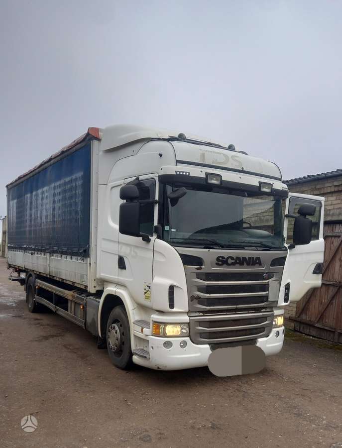 Scania G280, dropside with curtains