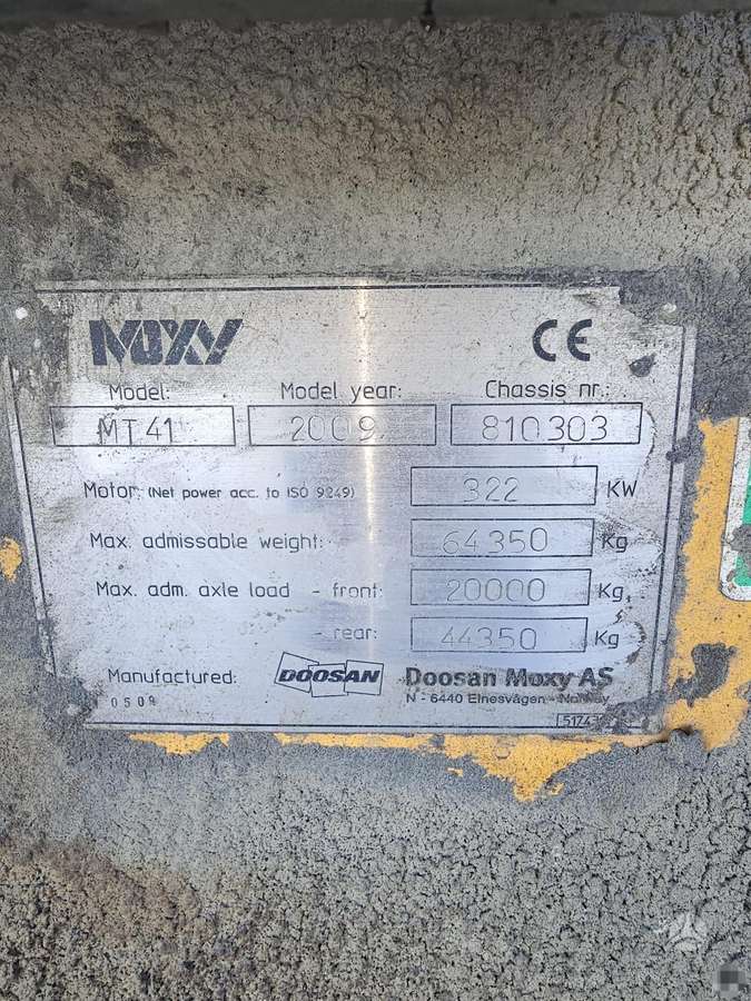 Moxy Doosan-Moxy, dumpers / tippers