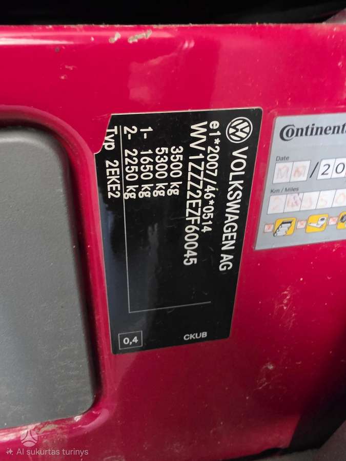 Volkswagen Crafter, cargo vans
