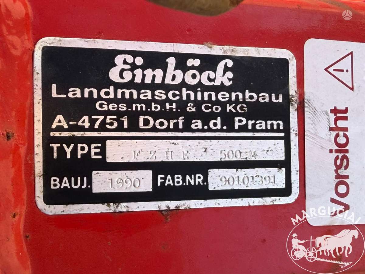 Einböck 6 m., kultivatoriai,akėčios
