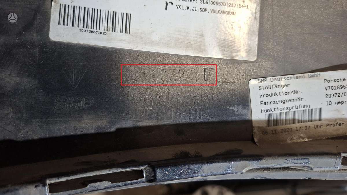 Porsche Taycan, 9J1807221F, Cen31854