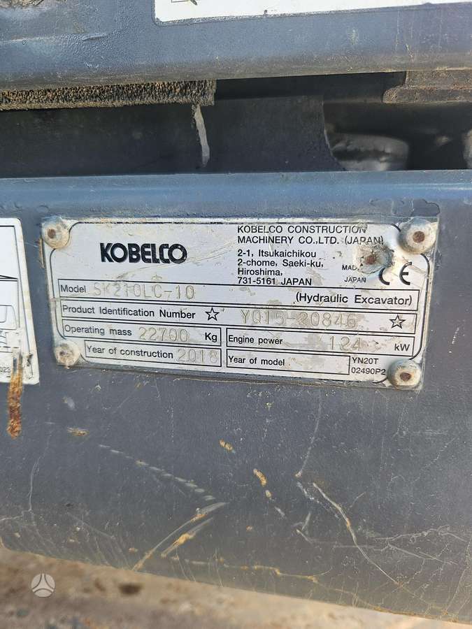 Kobelco SK210LC-10, excavator