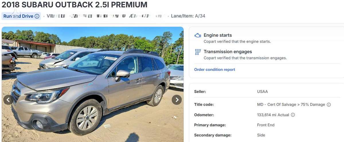 Subaru Outback, 2.5 l., Универсал