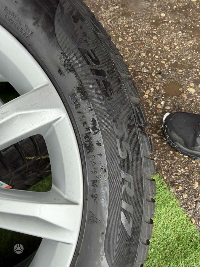 Pirelli 6mm, 2021m, всесезонные 215/55 R17
