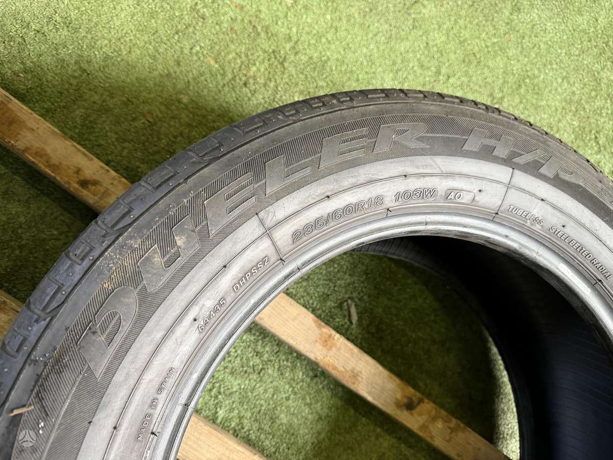 Bridgestone 5mm, summer 235/60 R18