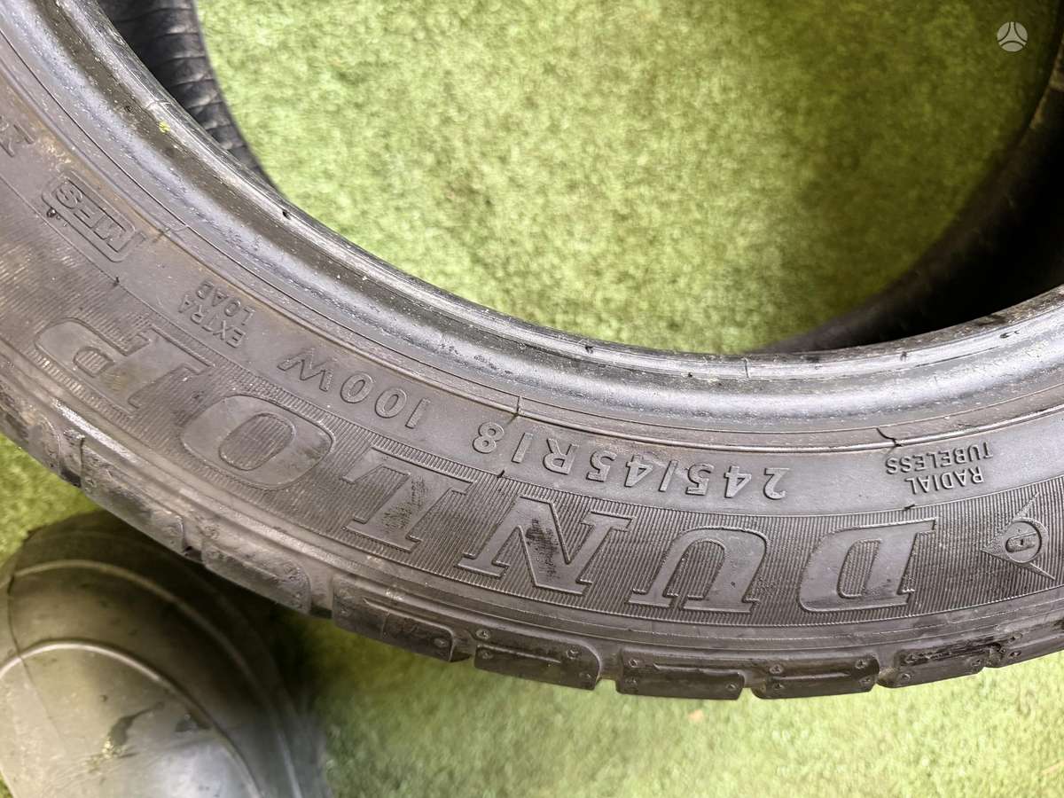 Dunlop 5mm, vasarinės 245/45 R18