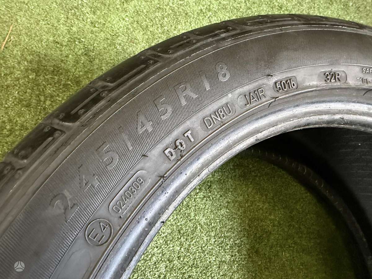 Dunlop 5mm, summer 245/45 R18