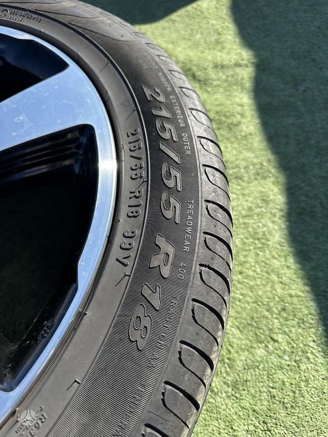Pirelli 7+5mm, 2020m, summer 215/55 R18