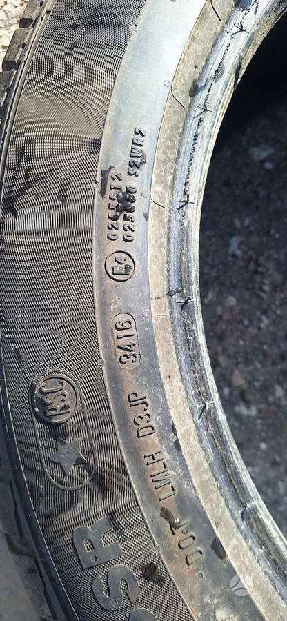 Continental 5/6mm,, universalios 255/50 R19