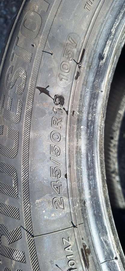 Bridgestone 4mm, 2022m, universalios 245/50 R19