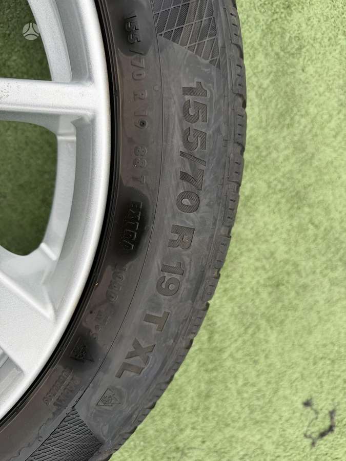 Continental 5/7mm, всесезонные 155/70 R19