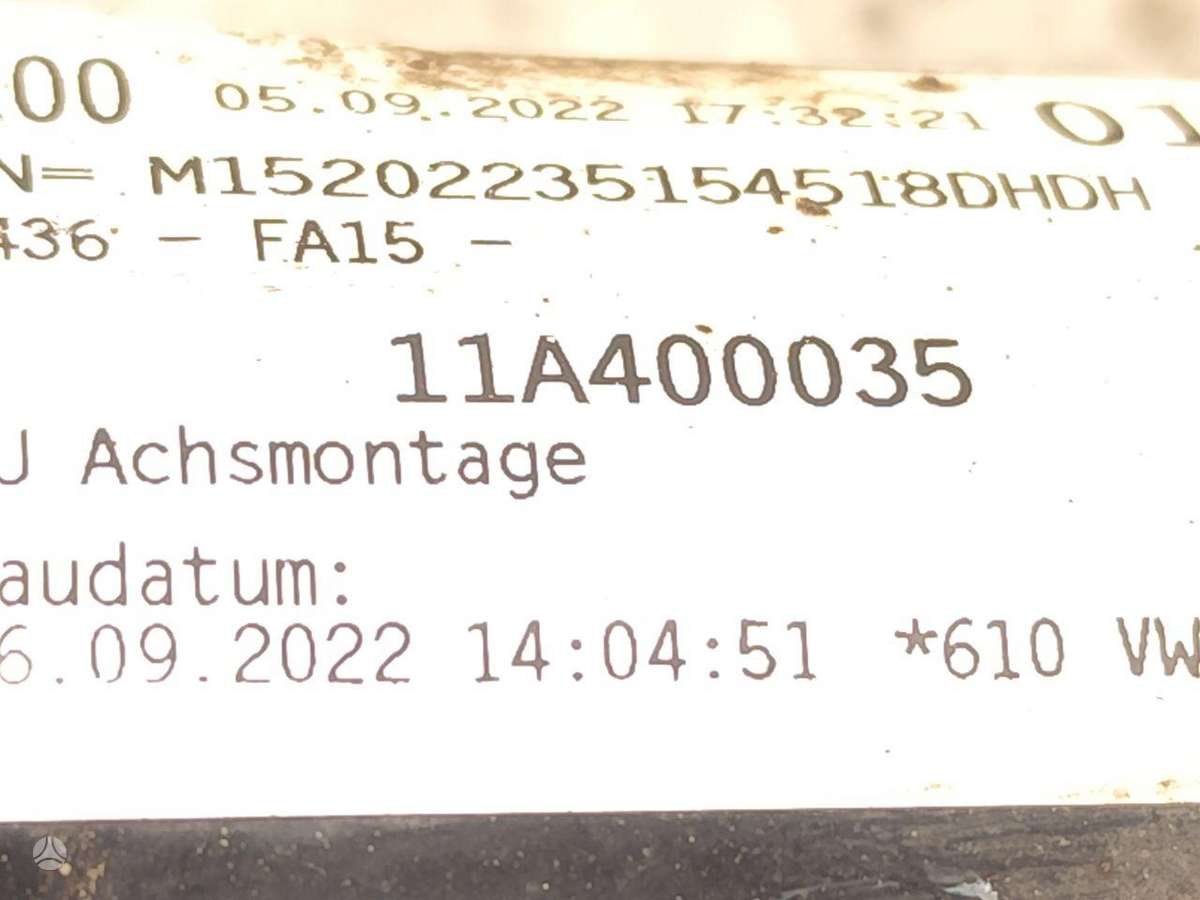 Volkswagen ID.4, 11A400035, stebulės