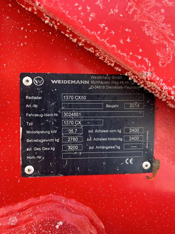 WEIDEMANN 1370CX50, self-propelled loaders