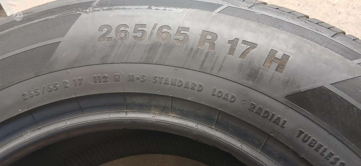 Continental, vasaras 265/65 R17
