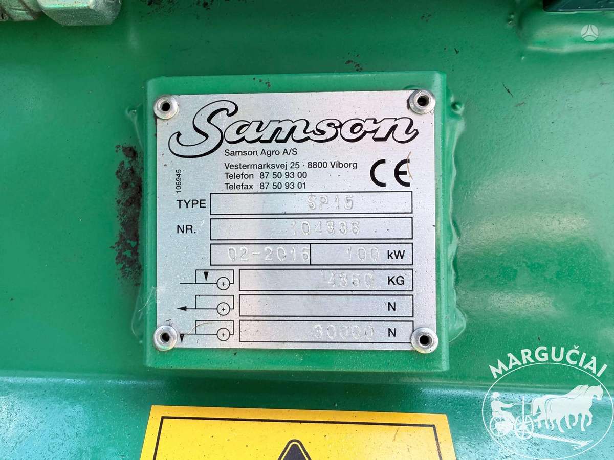 Samson SP15, manure shakers, compost shredders
