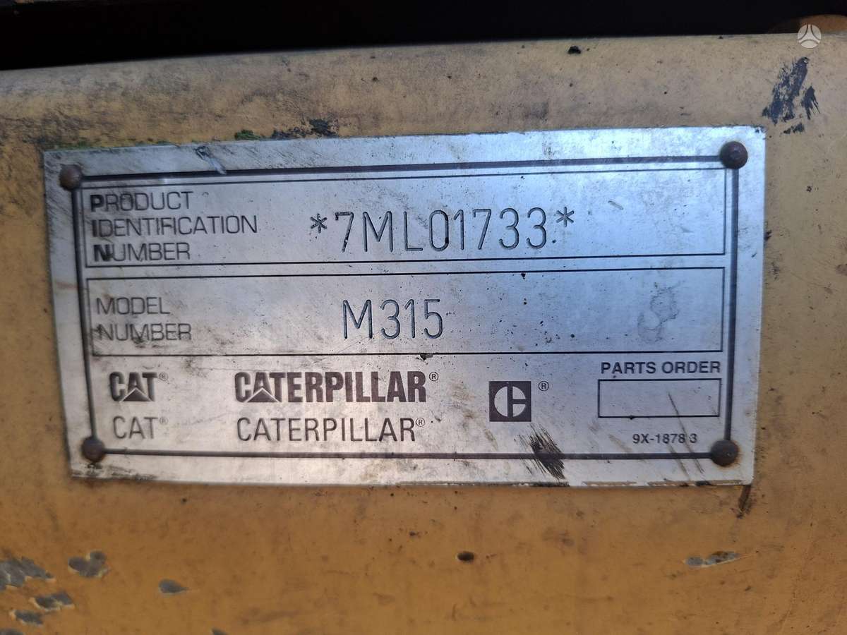 Caterpillar M315, excavator