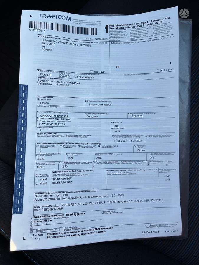 Nissan Leaf, 40 kWh, hatchback