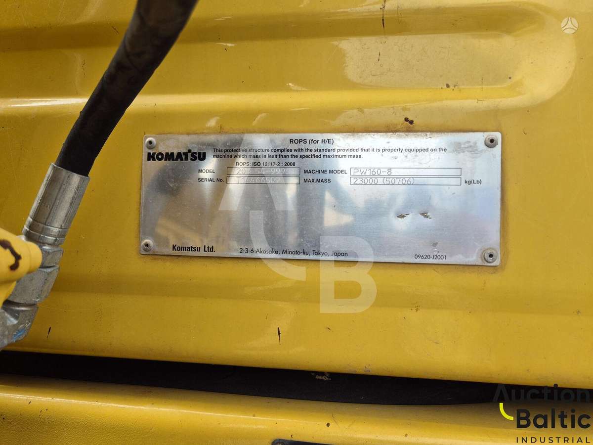 Komatsu PW160, excavator