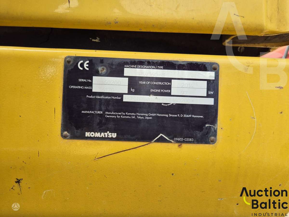 Komatsu PW160, excavator