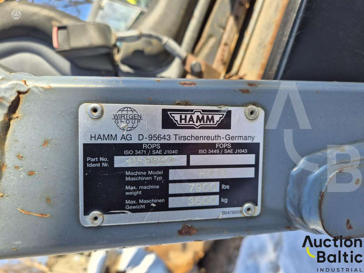 Hamm HD 13, вибромашины
