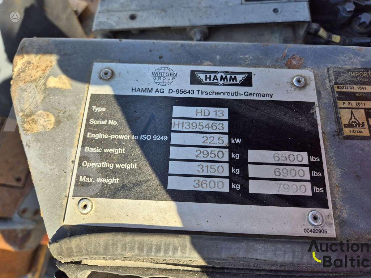Hamm HD 13, vibro technika