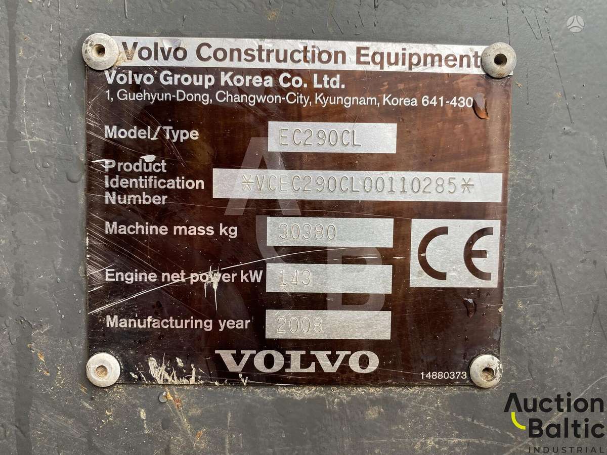 Volvo EC 290 C L, экскаваторы