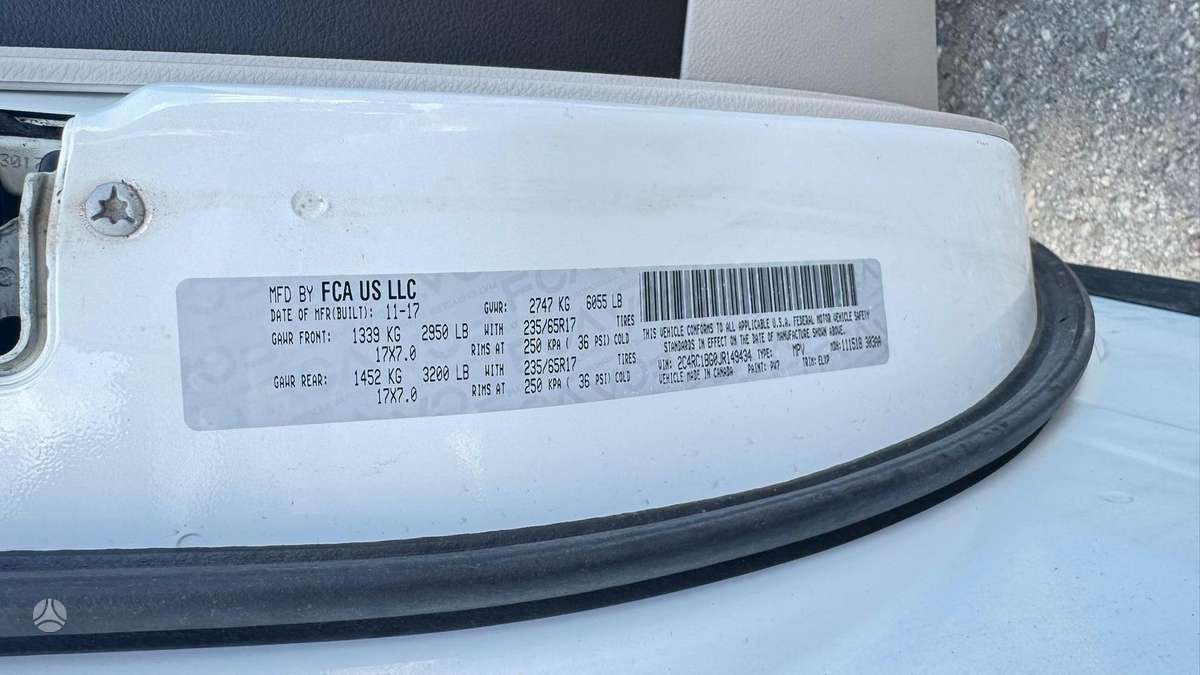 Chrysler Pacifica, 3.6 l., mpv / minivan