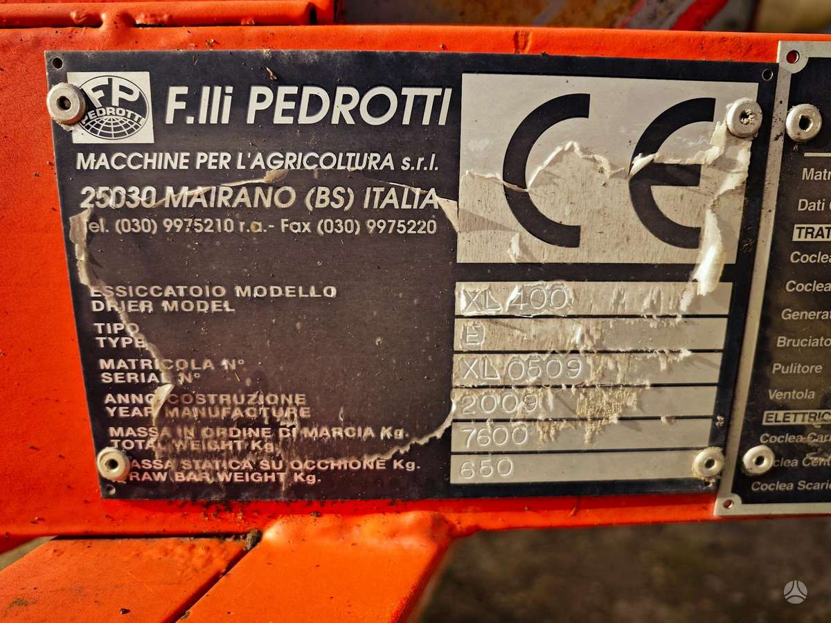Pedrotti XL400, kita