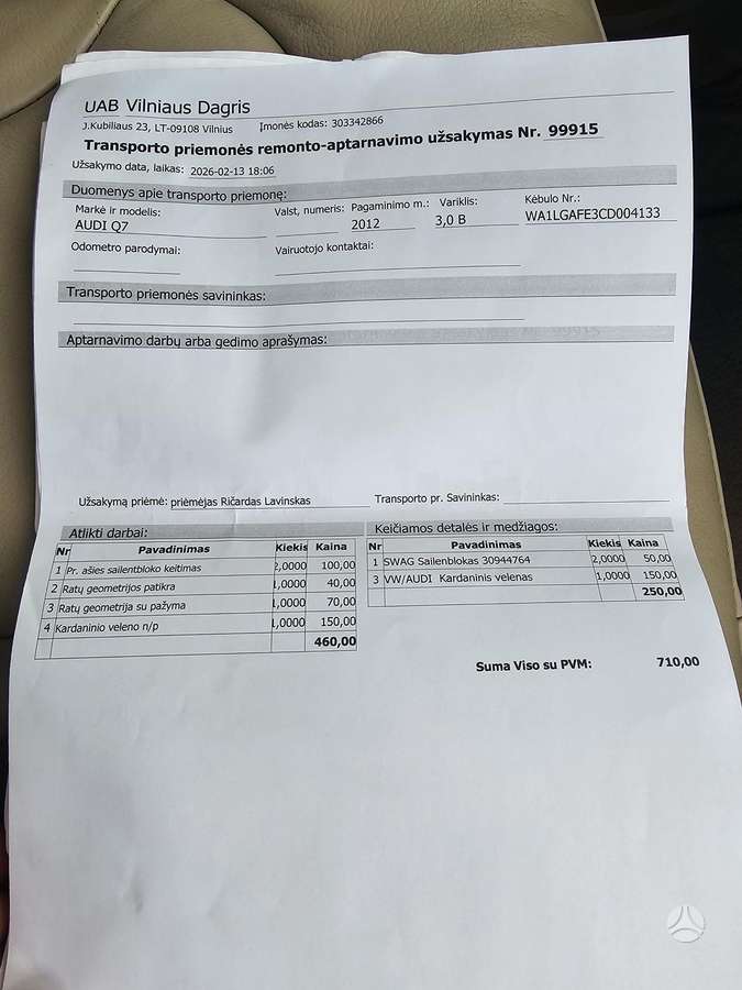 Audi Q7, 3.0 l., off-road / crossover