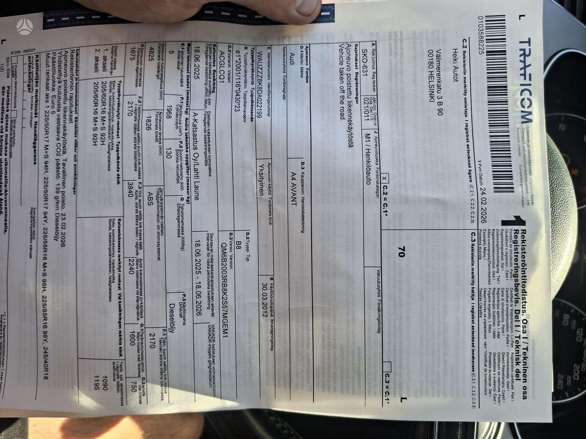 Audi A4, 2.0 l., wagon