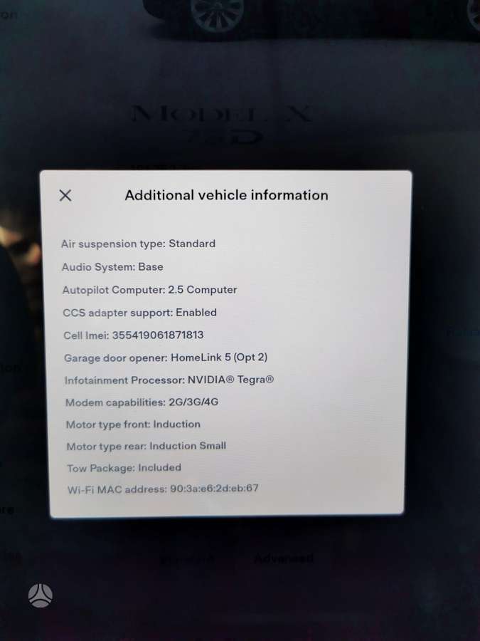 Tesla Model X, 75 kWh, off-road / crossover