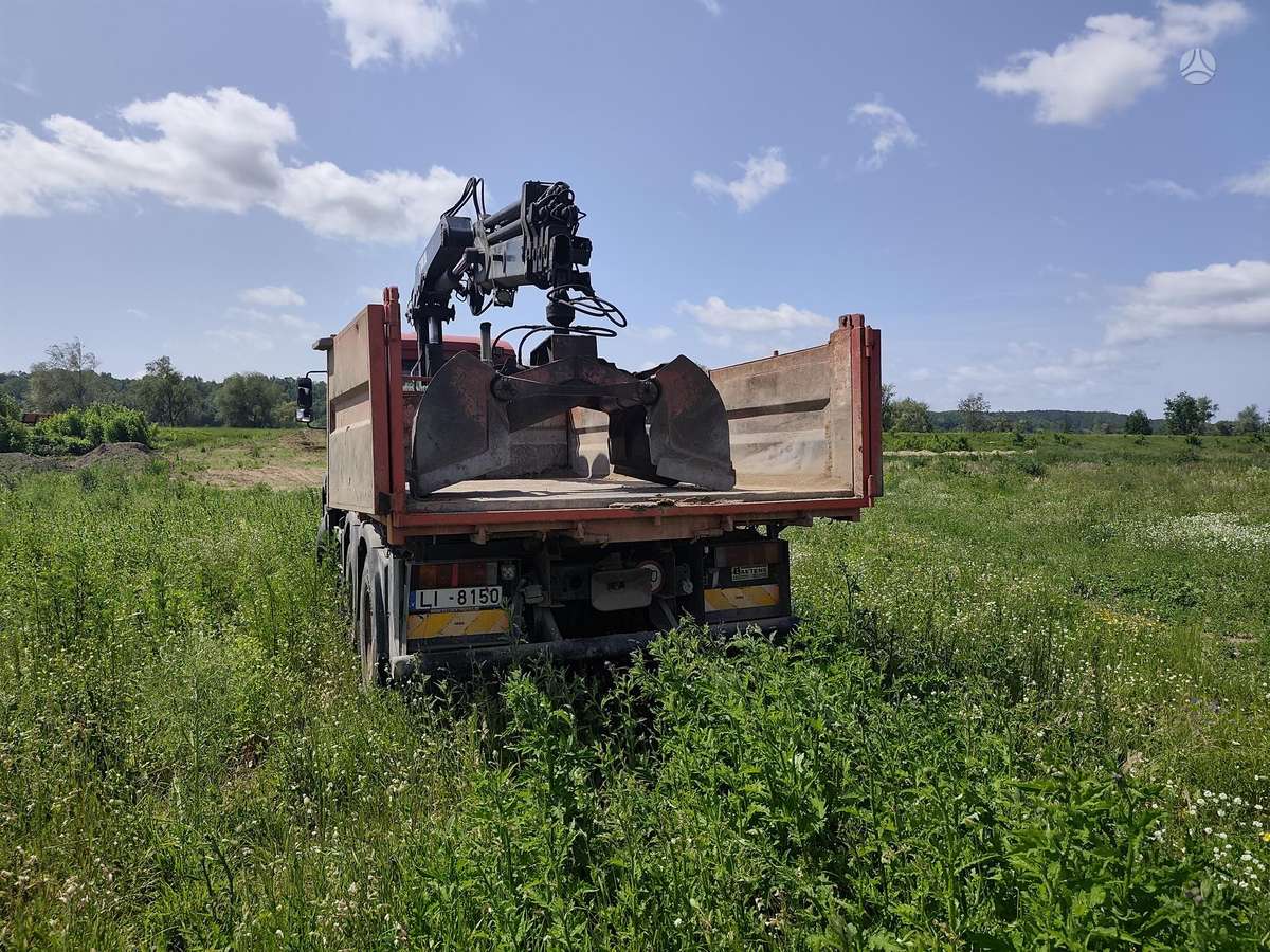 MAN TGA 390, самосвалы с краном