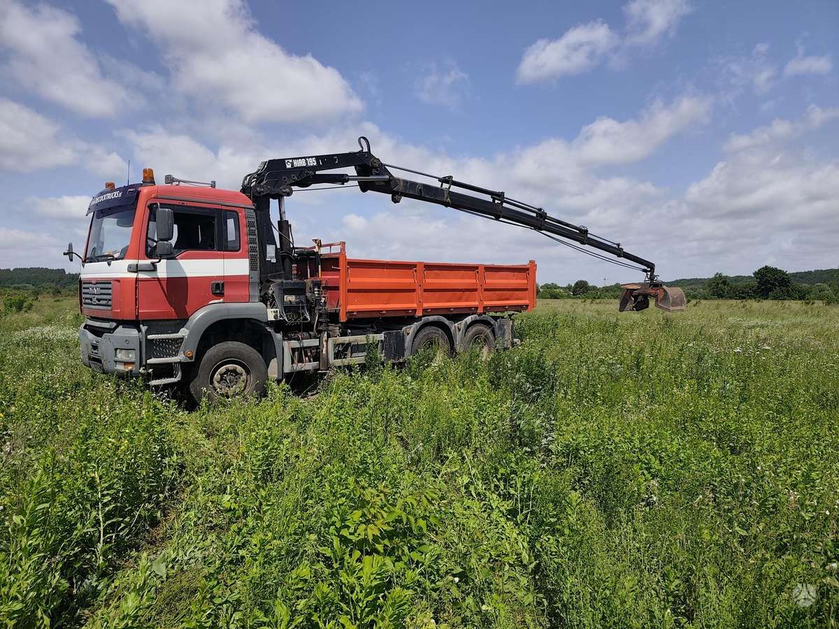 MAN TGA 390, dumpers with crane