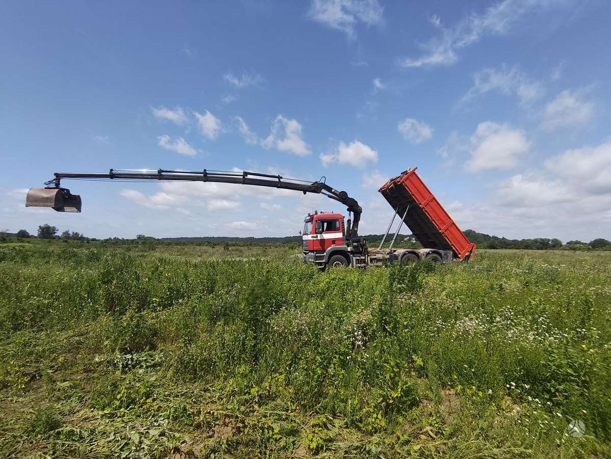 MAN TGA 390, dumpers with crane
